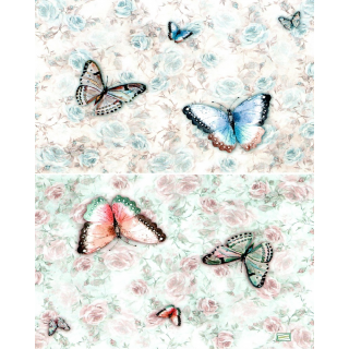 1 papier de découpage Papillons - D588