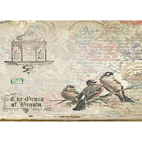 1  papier de découpage  Les Oiseaux - X14