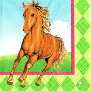 1 serviette papier Les chevaux - 37