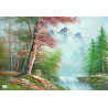 1 GRAND papier de riz Paysages - ZP207G