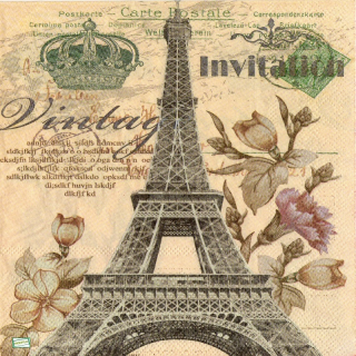 1 serviette papier Paris - 21