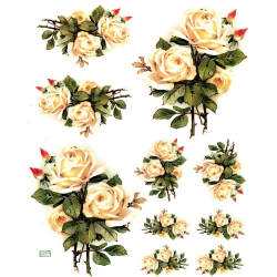 1 papier de riz Les Roses - R225