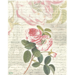 1 papier de riz Les Roses - R644