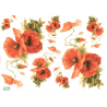 1 papier de riz Les Coquelicots - R958