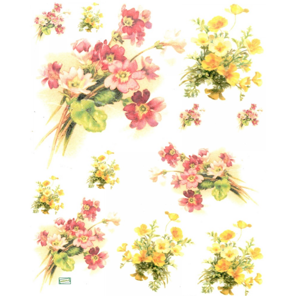 1 papier de riz Les Fleurs - R960