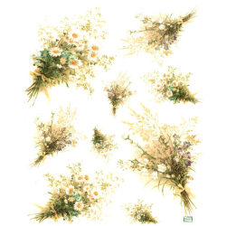 1 papier de riz Les Fleurs - R962