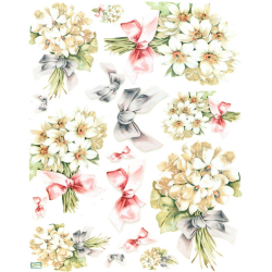 1 papier de riz Les Fleurs - R966