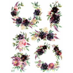 1 papier de riz Les Fleurs - R1751