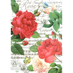 1 papier de riz Les Roses - STA10