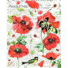 1 papier de riz Les Coquelicots - STA25