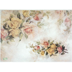 1 papier de riz Les Roses - R38L