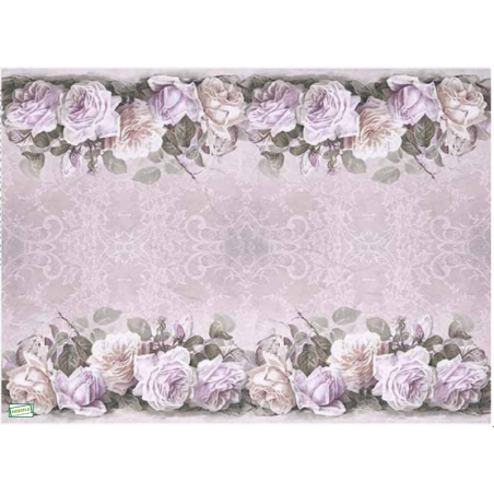 1 papier de riz Les Roses - R260L