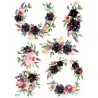 1 papier de riz Les Fleurs - R597L