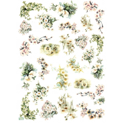 1 papier de riz Les Fleurs - R905L