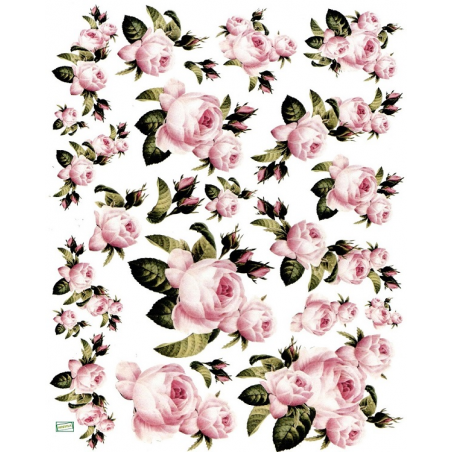 papier découpage Roses-D184M