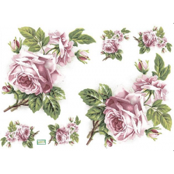 papier découpage Roses-S52L