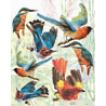 1 GRAND papier de riz Les Oiseaux - X26