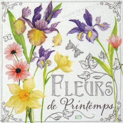 1 serviette Mix de Fleurs -11