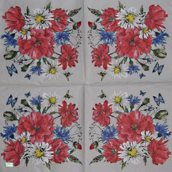 1 serviette Mix de Fleurs -54