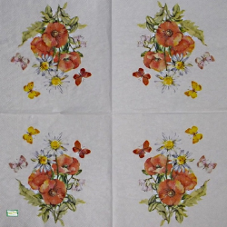 1 serviette Mix de Fleurs -59