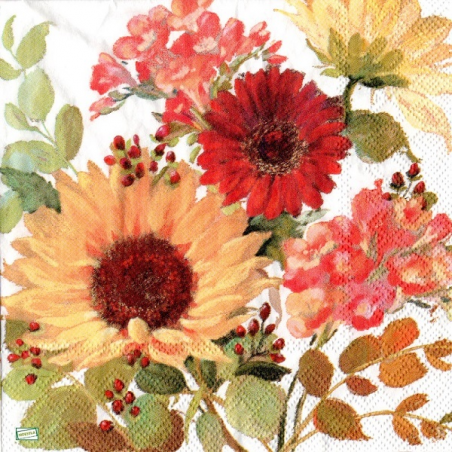 1 serviette Mix de Fleurs -84