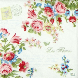 1 serviette Mix de Fleurs -102