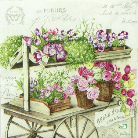 1 serviette Mix de Fleurs -108