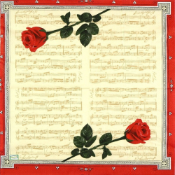 1serviette papier Les Roses-65