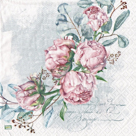 1serviette papier Les Roses-12