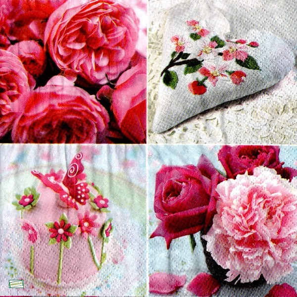 1serviette papier Les Roses-35