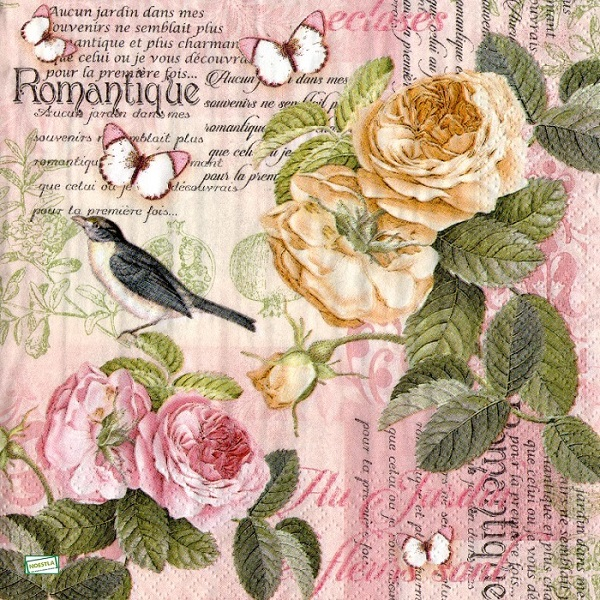 1serviette papier Les Roses-48