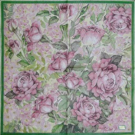 1serviette papier Les Roses-83