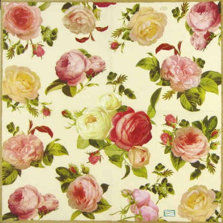 serviette papier Les Roses-108