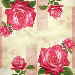 serviette papier Les Roses-116