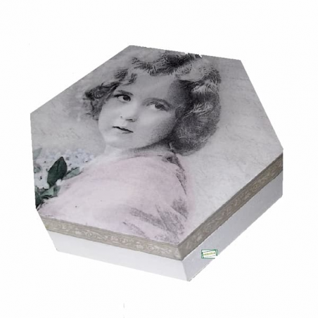 1 coffret hexagonale en bois Enfant