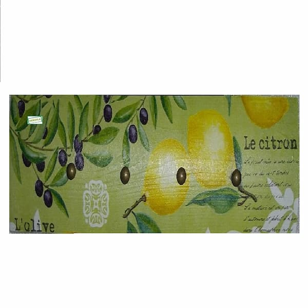 1Accroche torchon Citrons serviettage