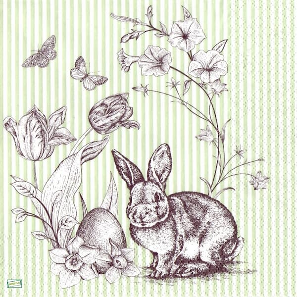 1serviette papier Le Lapin-3