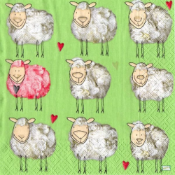 1 serviette Les Moutons -4