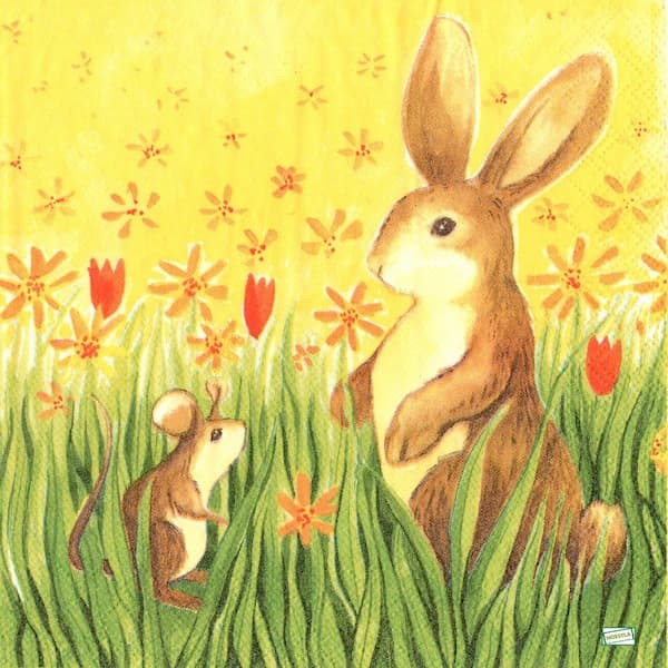 2serviettes papier Le Lapin-28