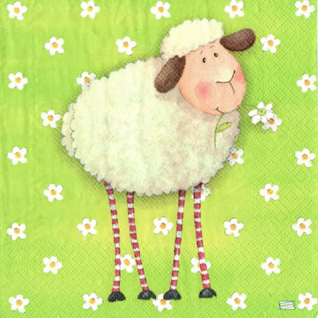 1serviette papier Mouton-33