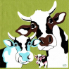 1serviette papier Vaches-36