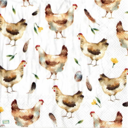 1serviette papier Poules-9