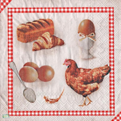 1 serviette La Poule -20