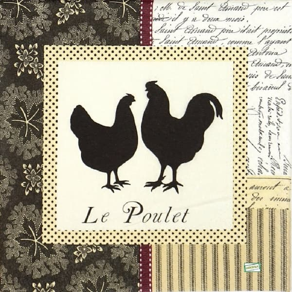 1serviette papier Poulets-14