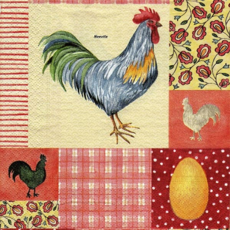 1serviette papier Poulet-27