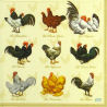 1 serviette Les Poulets -35