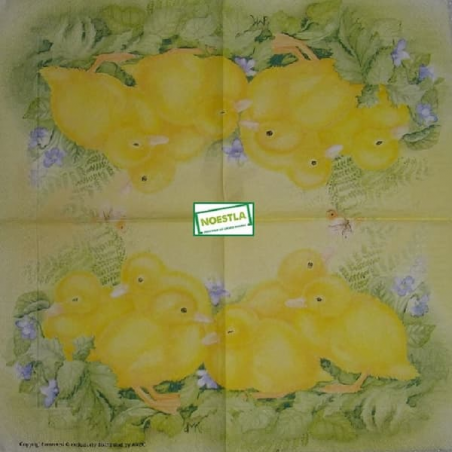 1 serviette Les Poussins -52