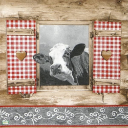 1serviette papier Vache-85