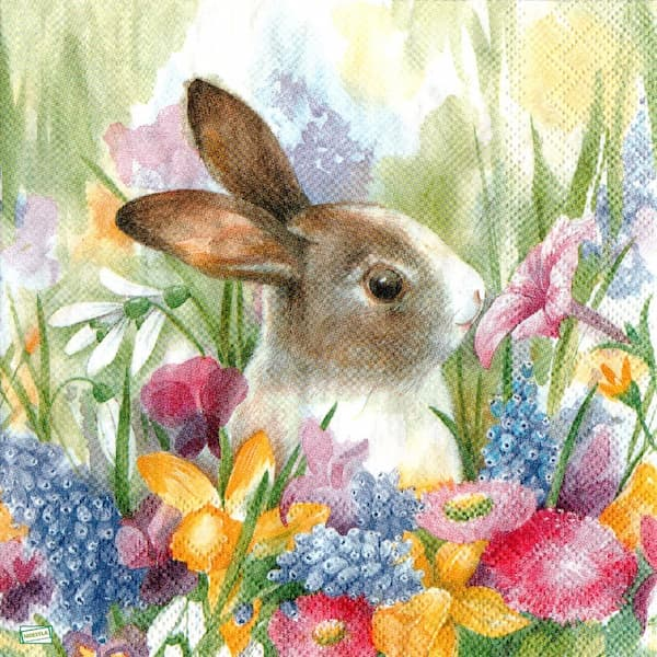 1serviette papier Le Lapin-90