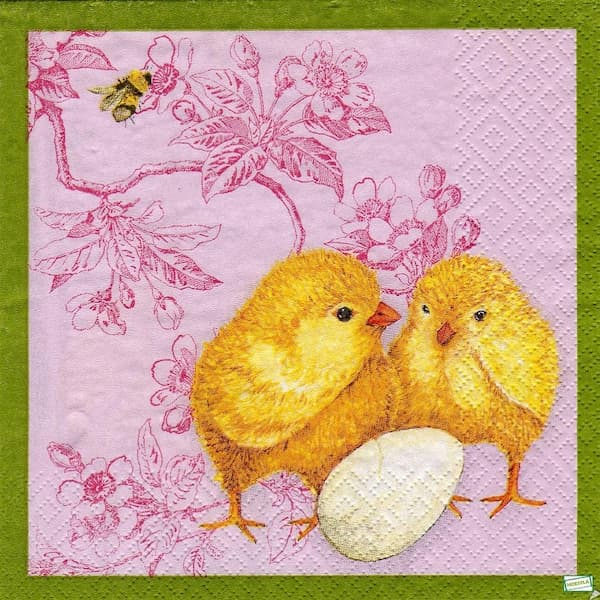 1serviette papier Poussins-76